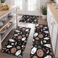 thumbnail image 2 of Accented Spooky Halloween Pattern Kitchen Rugs Sets Of 3,Kitchen Runner Rugs Non Skid Washable,Decorative Kitchen Floor Mats for Kitchen,Sink,Laundry,17"x30"+ 17"x47" + 17"x59", 2 of 6