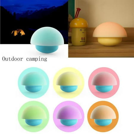 

Tumbler Mushroom LED Colorful Room Night Light Decor- Sensor LED light DOPI