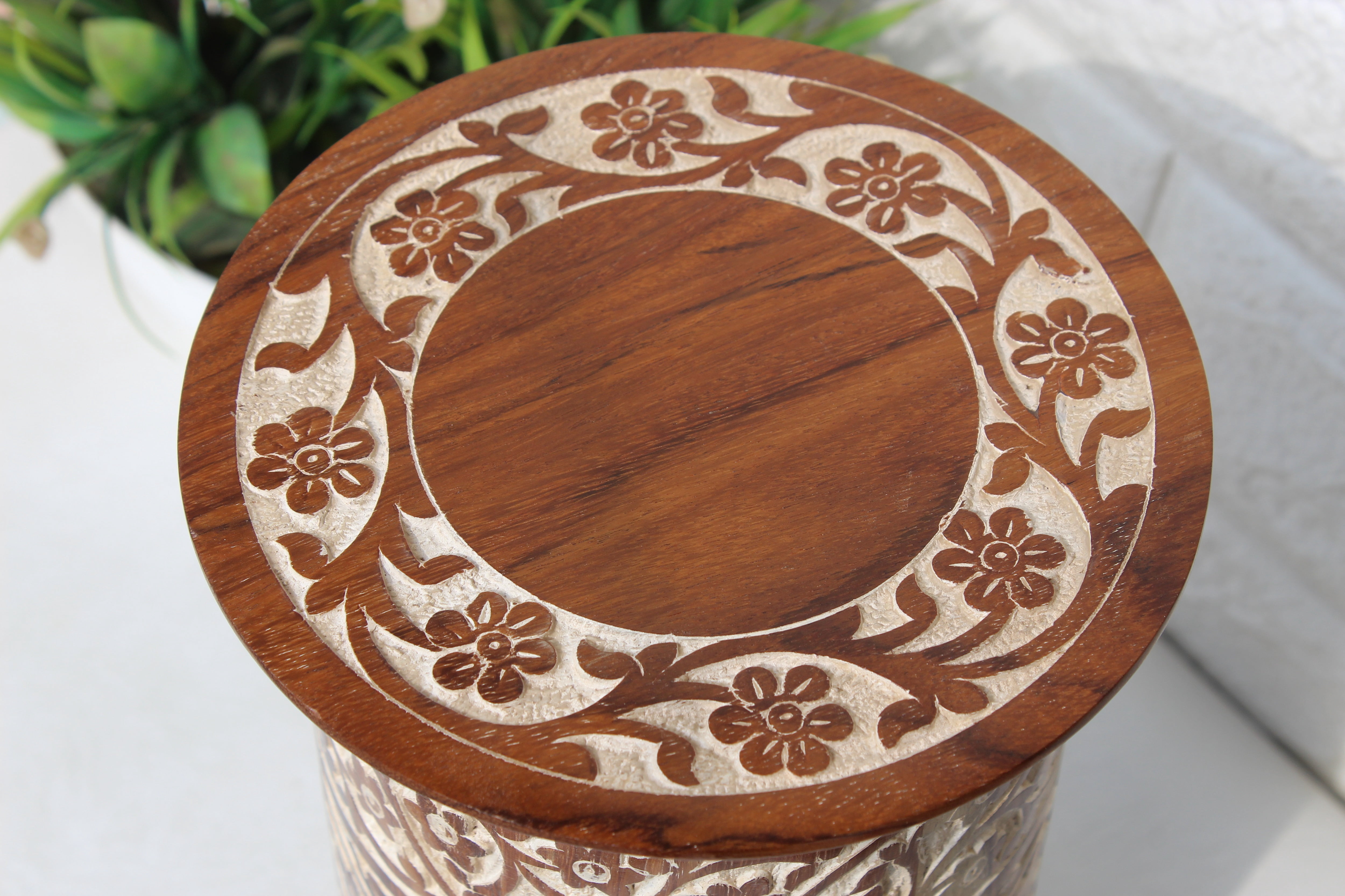 Wooden cremation urn  for human ashes | cremation box | carving wooden urn | carved boxes(small-wooden)
