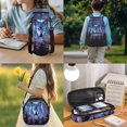 thumbnail image 3 of Pzuqiu Galaxy Wolf 17 Inch Kids Backpack Set 4PCS Heavy Duty Durable School Backpack with Insulated Lunch Bag Pencil Case Water Bottle Holder Lightweight Schoolbag for Daily Use, 3 of 7