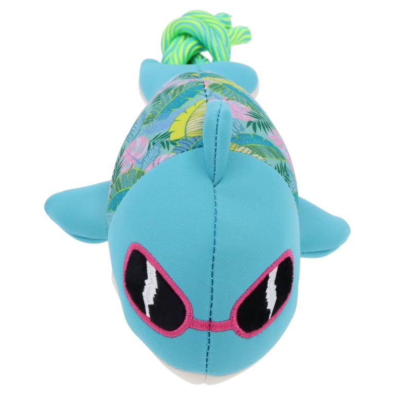 Vibrant Life Summer Floating Shark Dog Toy With Rope photo 6