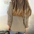 thumbnail image 5 of Women's Sweatshirts, Plus Size Tops for Women Fall Long Sleeve V Neck Shirts Pocket Casual Solid Shirts Oversized Knit Tunic Clothes, 5 of 8