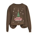 thumbnail image 4 of EGNMCR Chandails en Molleton à Capuche pour Femmes, Chandails en Molleton pour Femmes, Chandail à Capuchon Décontracté à Manches Longues de Noël Mode Décontractée à Manches Longues Col Rond Imprimé Chandails en Molleton Blouse pour Femmes, 4 of 4