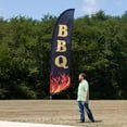 thumbnail image 2 of Vispronet BBQ Feather Banner Swooper Flag - Flag Only - 2.6ft x 11.2ft - Tear-Resistant Polyester Advertising Flag - Flag Printed in The USA…, 2 of 3