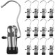 thumbnail image 1 of 30 ganchos para lavandería, clips para botas, pasadores para colgar portátiles, perchas organizadoras de armario de acero inoxidable, perchas de viaje para el hogar, para sombreros, pantalones,, 1 of 6