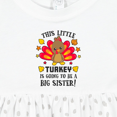 thumbnail image 4 of Inktastic This Little Turkey is Going to Be a Big Sister Girls Baby Dress, 4 of 5