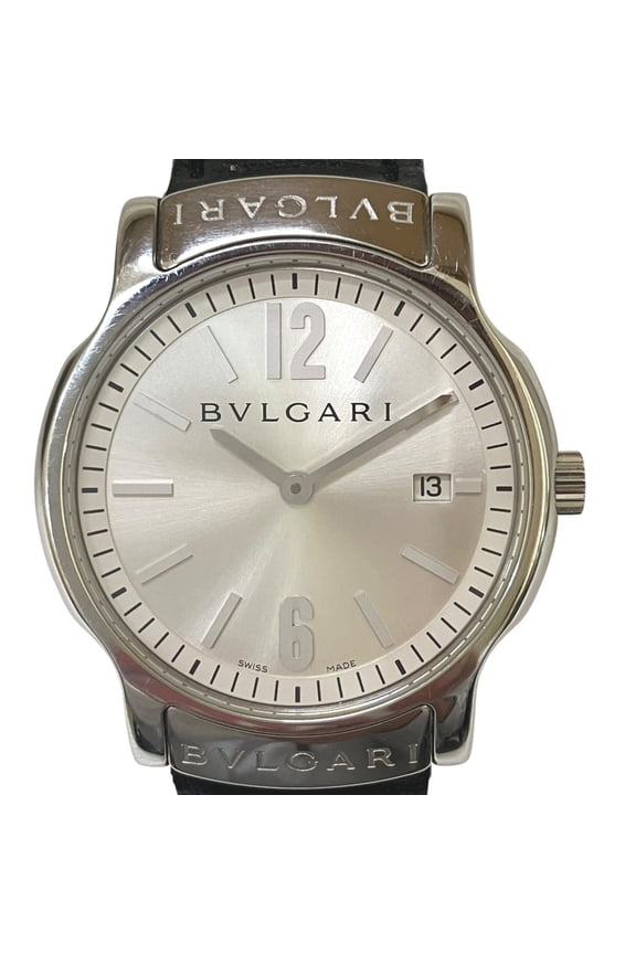 Pre-Owned Bulgari BVLGARI Solo Tempo watch, total weight 38.1g, stainless steel, genuine...