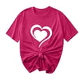 thumbnail image 1 of Camisetas de Manga Corta para Mujeres, Camiseta de Cuello Redondo Impresa de Moda, Primavera Y Verano Casual, 1 of 8