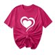 thumbnail image 1 of Camisetas de Manga Corta para Mujeres, Camiseta de Cuello Redondo Impresa de Moda, Primavera Y Verano Casual, 1 of 8