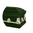 thumbnail image 3 of Titan Casket, Orion Series Steel Casket in Green with White Interior, 3 of 5
