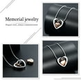 thumbnail image 4 of Heart in Heart Urn Necklace Cremation Urn Pendant Memorial Ash Necklace Jewelry Urn Necklaces for Ashes, 4 of 7