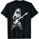 thumbnail image 1 of playera retro de oso tocando bajo y guitarrista para amantes de la música, 1 of 2