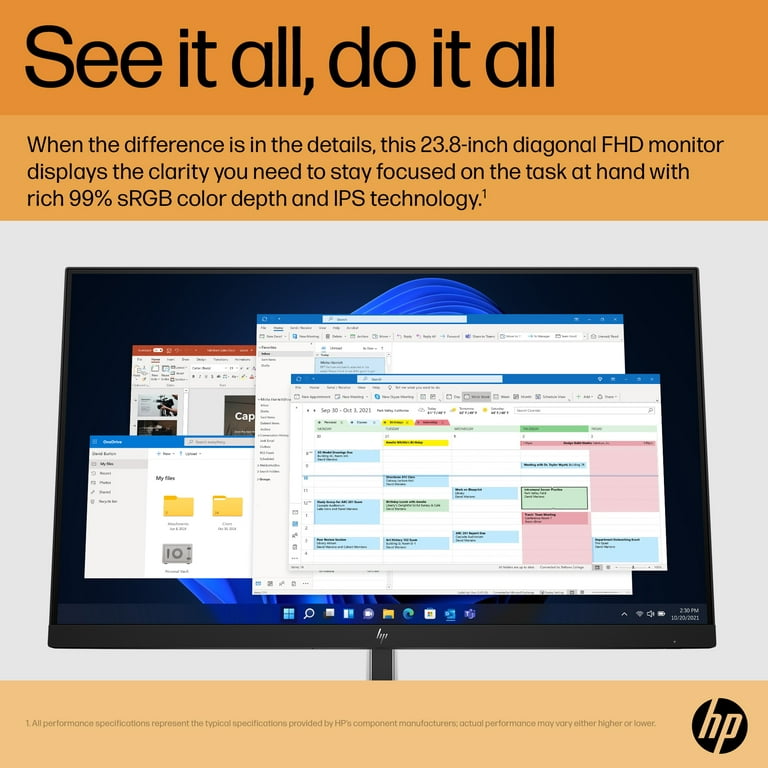 HP E24 G5 FHD Monitor, Black - Walmart.com