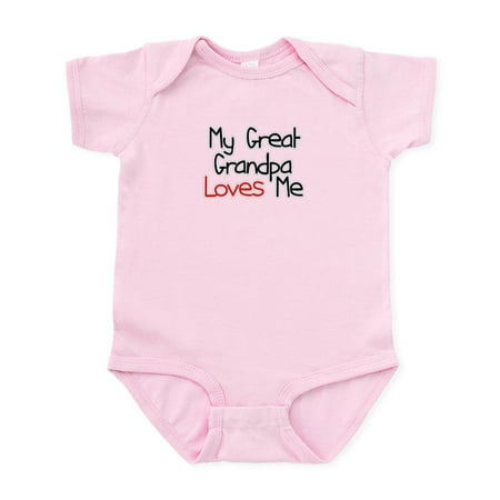 

CafePress - My Great Grandpa Loves Me Baby Onesie - Baby Light Bodysuit Size Newborn - 24 Months