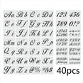 thumbnail image 1 of DPTALR 40 Piece Set Of English Alphanumeric Template DIY Hollow Wall Painting Decoration Custom Template, 1 of 9