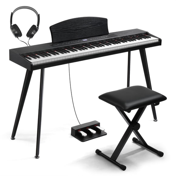Piano Digital Ktaxon de 88 Teclas con Teclado Contrapesado Bluetooth MIDI