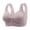 Purple, variant on Women's Front Side Buckle Wireless Bra - Seamless Gathering, Adjustable - Sexy/Casual - All Seasons