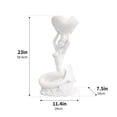 thumbnail image 5 of LENLN 23in Conch-Holding Mermaid Resin Statue, Hand-Painted Weather Resistant Sculpture for Indoor Outdoor Patio Decor Gifts, 5 of 6