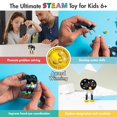thumbnail image 3 of The Off Bits Juguetes de construcción de tallos Educativos construye tu propio robot de juguete para niños de 6 7 8 9 años Niños y niñas Juguetes de tallo de animales Kit de ingeniería Juguetes de con, 3 of 5