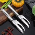thumbnail image 4 of Cuchillo para escamas de pescado, herramienta para raspar, removedor de escamas de pescado, pelador de pescado de vientre abierto y herramienta de cocina para limpiar pescado, 4 of 5