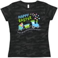 thumbnail image 3 of Inktastic Happy Easter Train Women's T-Shirt, 3 of 5