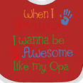 thumbnail image 4 of Inktastic Awesome Like My Opa Boys or Girls Baby Bib, 4 of 4