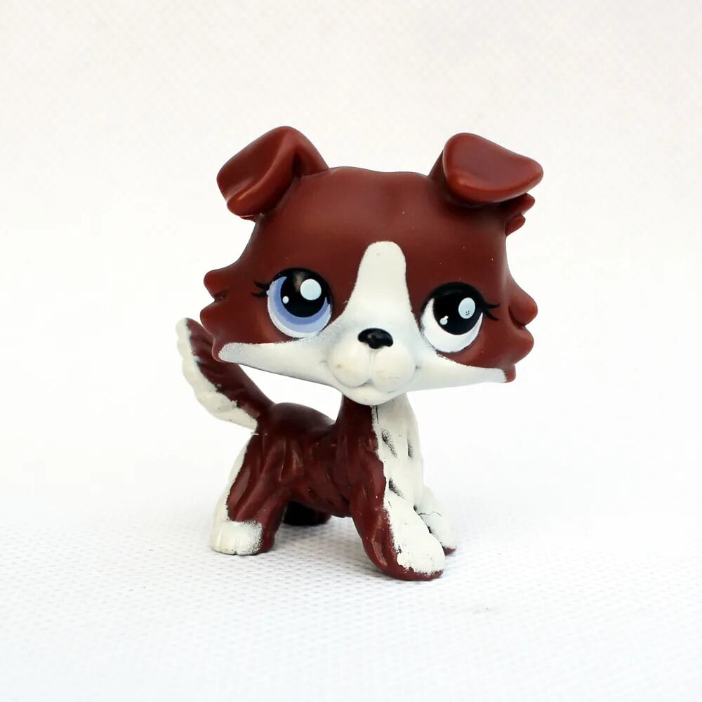 Original Littlest pet shop bobble head toys collie dogs