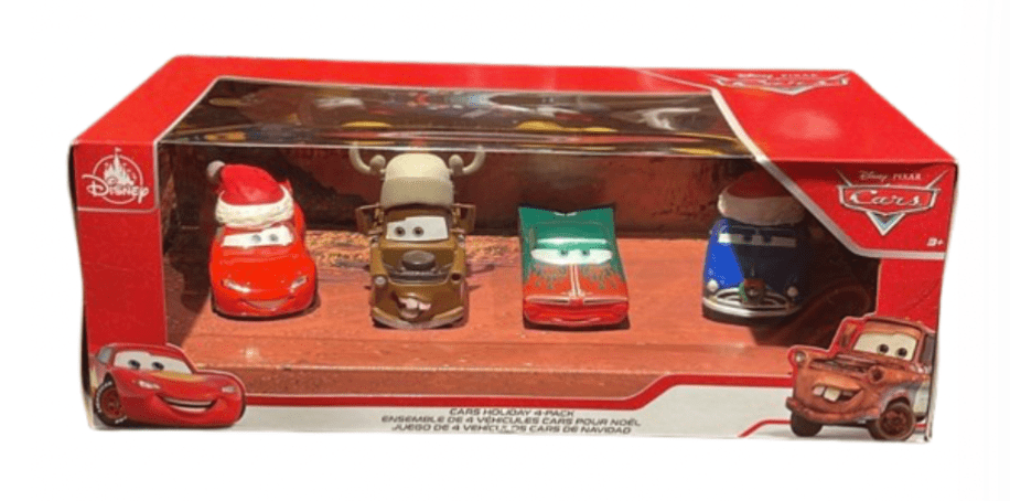 希少DisneyPixar Cars ミニカーセットDisney Parks限定 Disney Parks Pixar Cars Holiday Die Cast 4 Pk Set Pack Vehicle New