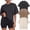 Beige/Coffee/Black, variant on Womens Vintage Oversized T Shirts Acid Washed Baggy Cotton Tee Workout Gym Shirts Boyfriend Short Sleeve Tops