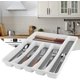 thumbnail image 4 of Organizador de cajones para cubiertos de cocina, caja de almacenamiento divisora de cubiertos para cucharas multiusos, inserte cuchillos, tenedores, bandeja para cubiertos, caja de almacenamiento para Afortunado Sencillez, 4 of 4
