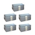 thumbnail image 3 of Organizador de edredones inodoro a prueba de polvo 5 uds estructura de 3 capas bolsa de almacenamiento de ropa ahorro de espacio para suministros de viaje ANGGREK Otros, 3 of 7