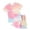 Light Pink, variant on Gubotare Pajamas for Kids Girls Toddler Girls Floral Pajamas Short Sleeve Button-Up Top Shorts Summer 2PC Flowers Pajamas Set 2T 3T (Pink,2-3 Years)