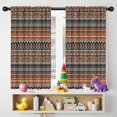 thumbnail image 5 of Blackout Kids Curtains,Black Geometric and Floral Pattern Childrens Insulated Curtains Set Of 2,Bedroom Essentials,Toddler Room Decor 42x54in(106x137cm), 5 of 5