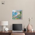 thumbnail image 3 of Vibrant Beach II Framed High-Gloss Acrylic Glass Wall Art Colorful Coastal by Art Remedy, White Frame, 16 x 16, 3 of 7