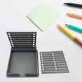 thumbnail image 3 of Sticky Note Dispenser, Note Pad Holder Note Template Organizer for Classroom, Home, Office, Grey 2pcs, 3 of 5