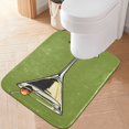 thumbnail image 2 of Yayeee Bath Rugs for Bathroom Floor Set of 2 Non Slip Fluffy Soft Absorbent Mat, Light Black Martini, 2 of 7
