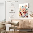 thumbnail image 5 of Elephant Stock Poppies And Sweetpeas Wall Art - Vertical Multi Panel Canvas - Living Room Wall Decor - Floral And Botanical Multi Panel - Beige And Brown Decor By Carol Robinson - 36" x 57", 5 of 8