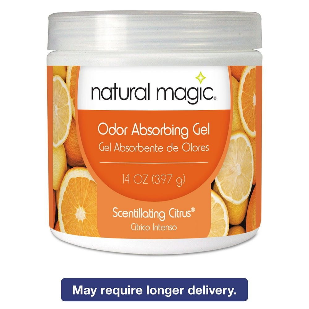 Natural Magic Odor Absorbing Gel Scentillating Citrus 14 oz Jar 12