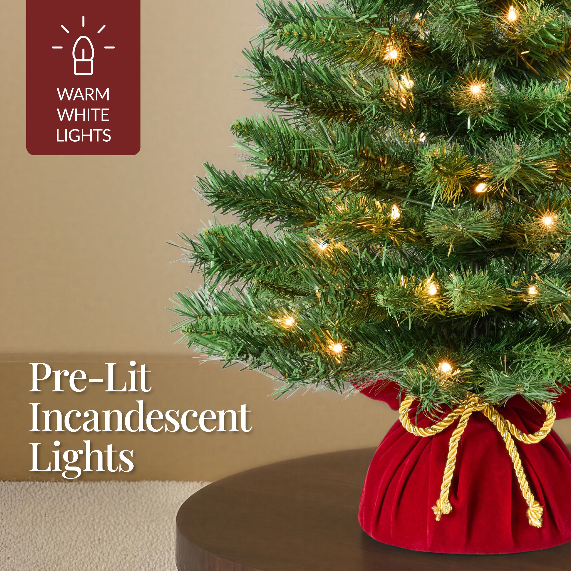 Best Choice Products 24 Inch Pre-Lit Tabletop Christmas Tree photo 5