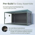 thumbnail image 4 of Phailozoo 120-Gallon Terrarium, Front Opening Reptile Enclosure with Top Screen Ventilation, 4x2x2, 4 of 9