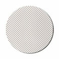 thumbnail image 1 of Cactus Mouse Pad for Computers, Pattern of Repetitive Cactus Plant in Pots on a Plain Background, Round Non-Slip Thick Rubber Modern Gaming Mousepad, 8" Round, Vermilion White, by Ambesonne, 1 of 2