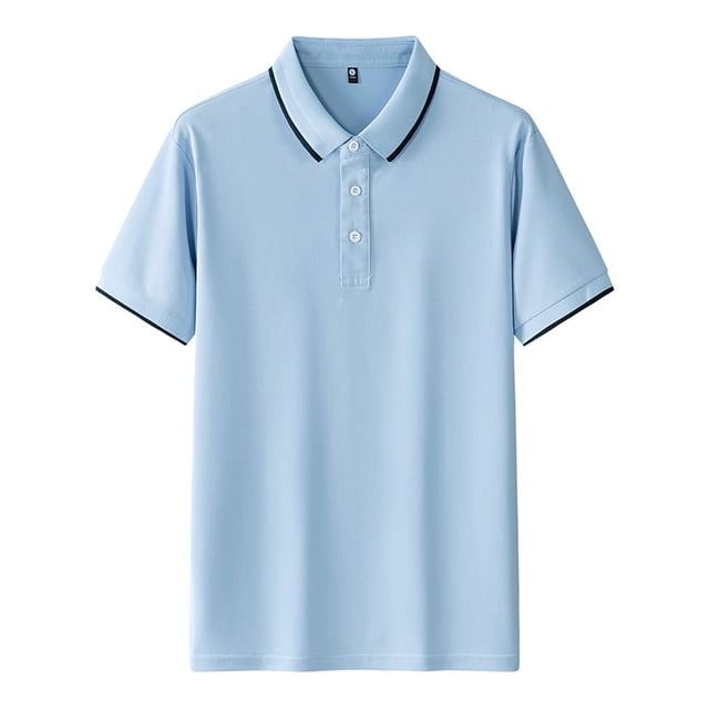 pstuiky camisetas de hombre, Camisa informal de manga corta con cuello vuelto, cómoda y lisa, para hombre camisas casuales para hombre m