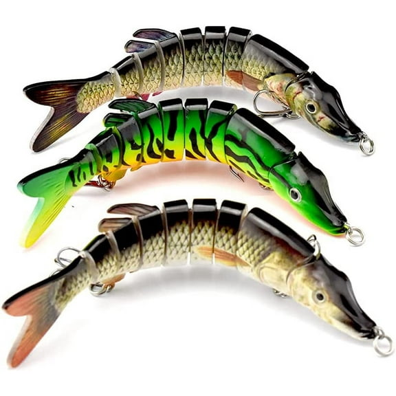ABPETE fishing lures,Lure Pike Lures Multi Jointed Swimbaits,Fishing Bait Realistic Swimming Lure Freshwater Saltwater