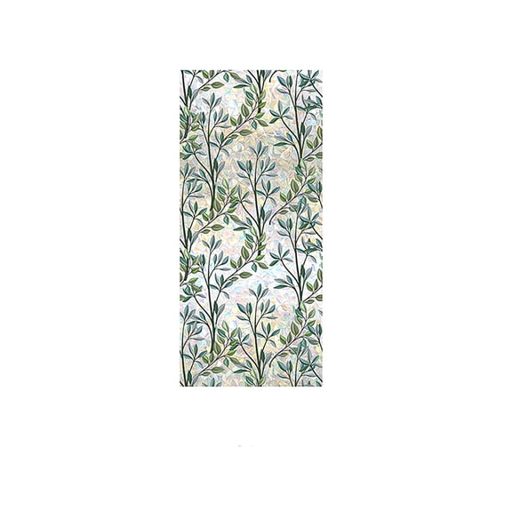 Bdday Front Door Decor Vintage Green Vines Sunshine Colourful Wall Stickers Stickers for Window Glass Shading Window Stickers Decorative Wall Stickers Living Room Wall Decor