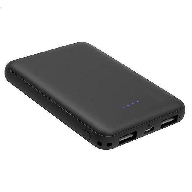 Banco de energía de 5000 mAh, cargador portátil de banco de energía de alta capacidad con 2 puertos USB, batería de respaldo de alta velocidad para iPhone, Samsung, Huawei, dispositivo USB