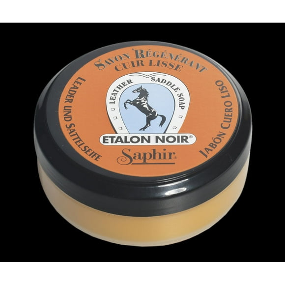 Saphir Saddle Soap Etalon Noir with Sponge