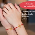 thumbnail image 2 of Vangania Pulsera de Hilo Rojo con Dije Nudo de Bruja de Oro Laminado Ajustable, 2 of 5