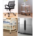 thumbnail image 2 of Silicone Bed Office Chair Wheel Stopper Furniture Legs Caster Cups Chair Feet Floor Protectors Felt Bottom Prevents, 2 of 13