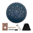 thumbnail image 2 of Tambor de Lengua de material acero de 6 Pulgadas Y Bolsa de Transporte Set oscuro Baoblaze tambor de lengua, 2 of 7