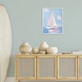 thumbnail image 2 of Stupell Industries Muted Pink Sailboat Transportation Painting White Framed Art Print Wall Art, 24 x 30, 2 of 8